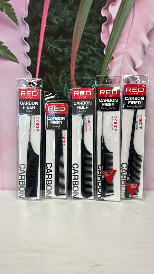 Red Carbon Fiber Combs
