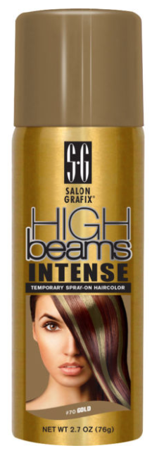 HIGH BEAMS INTENSE TEMPORARY SPRAY-ON HAIR COLOR #70 Gold 2.7 oz