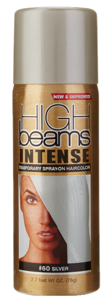 HIGH BEAMS INTENSE TEMPORARY SPRAY-ON HAIR COLOR #60 Silver 2.7 oz