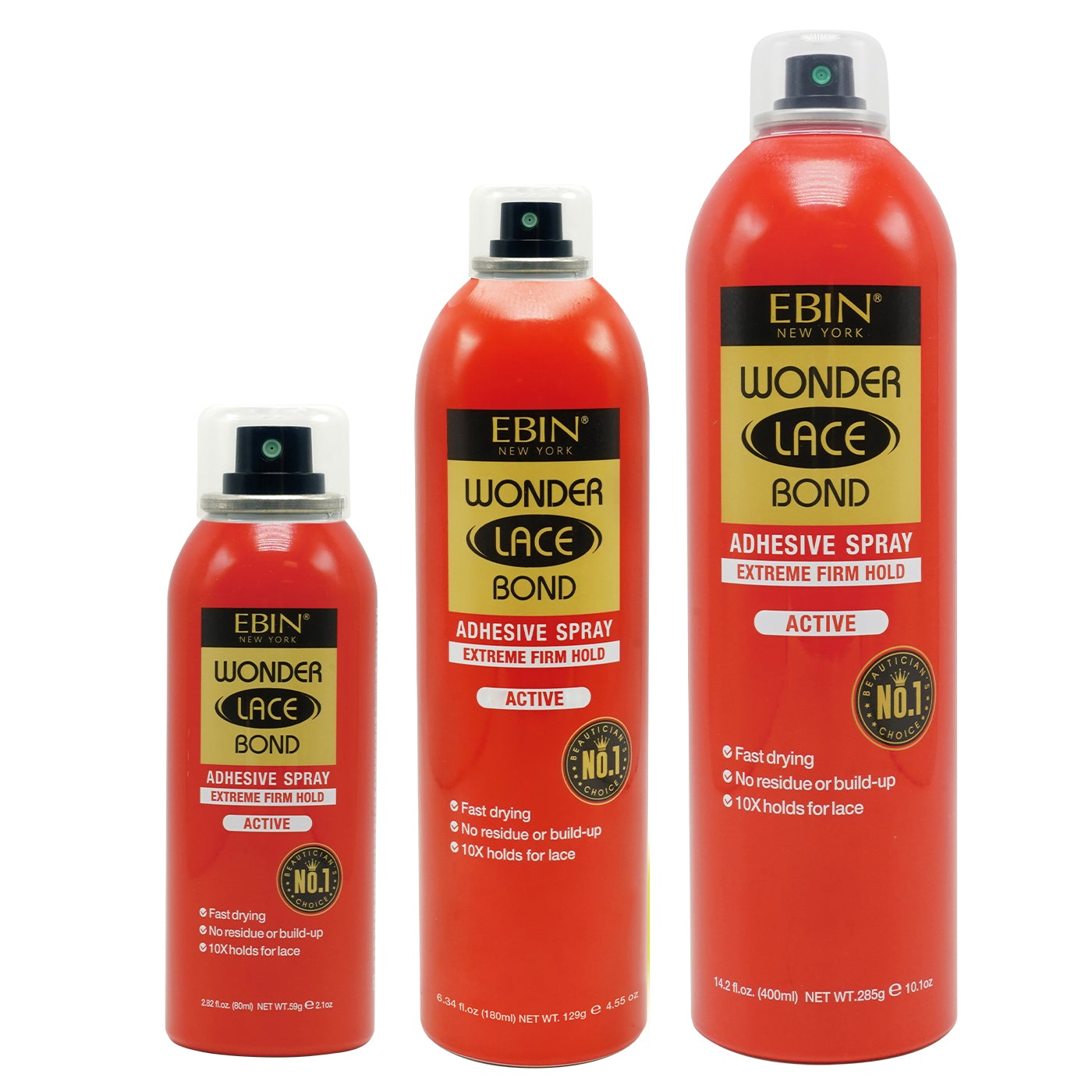 EBIN WONDER LACE BOND WIG ADHESIVE SPRAY - EXTREME FIRM HOLD – MIAMI  GARDENS BEAUTY & SUPPLY